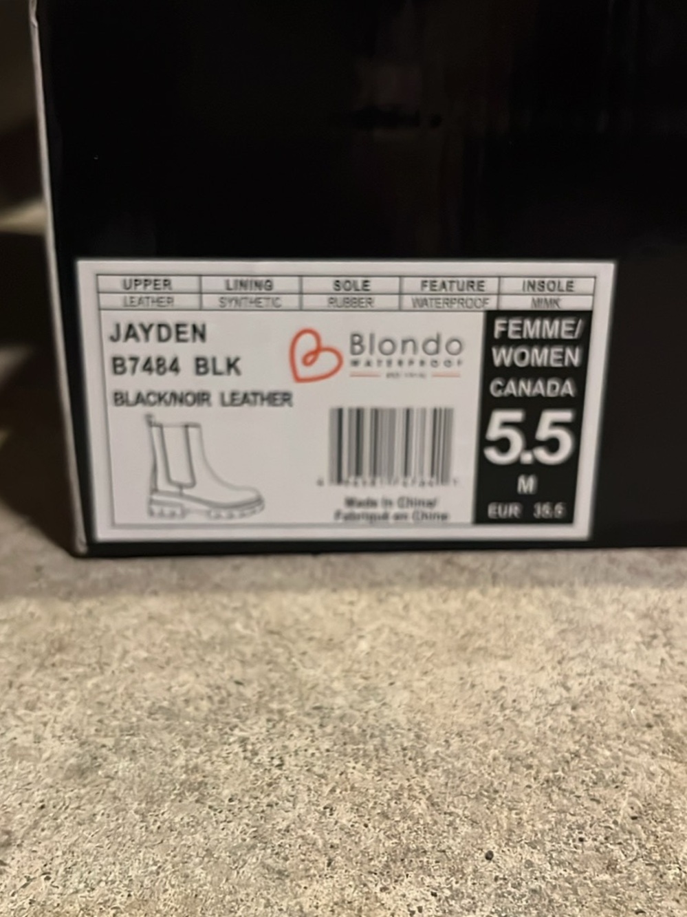 Blondo Black Waterproof Ankle Boots Size 5.5 - Picture 4 of 5